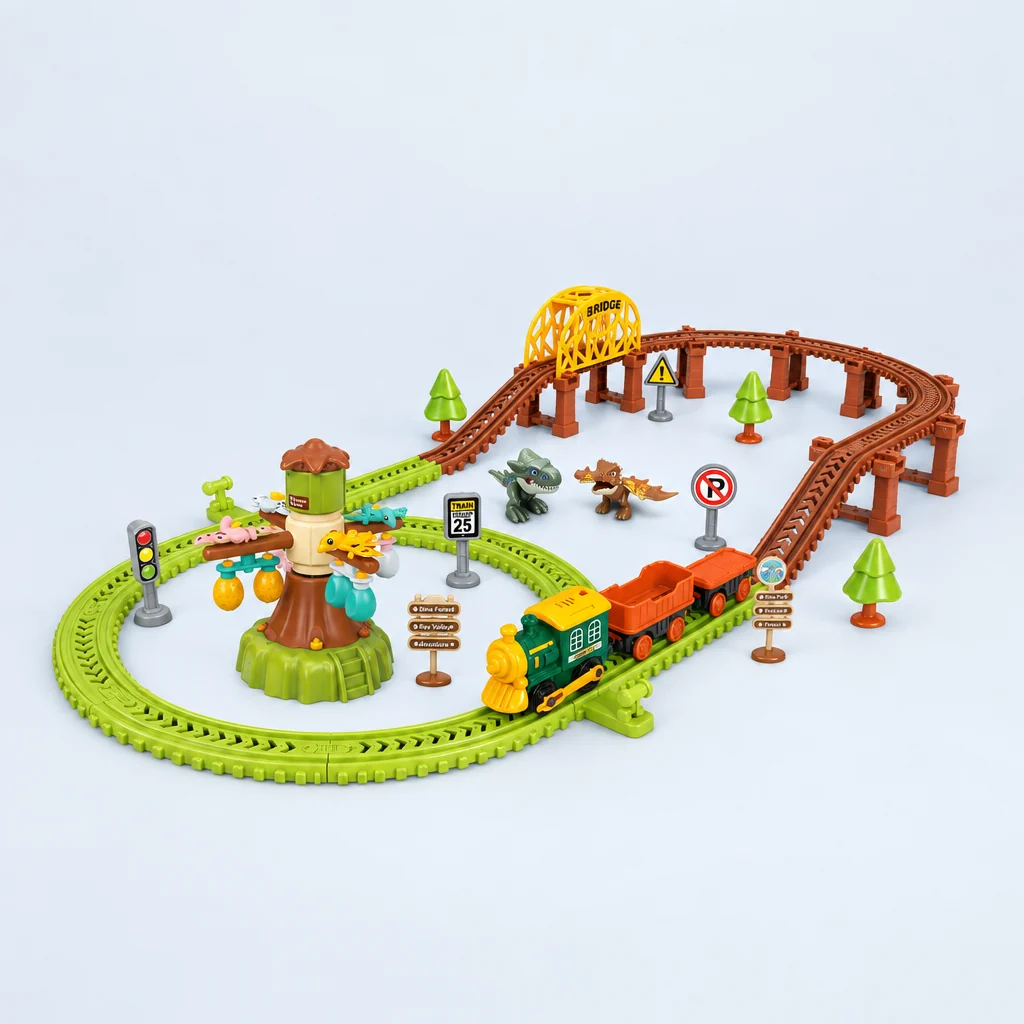 DIY Railway Set with Music 128pcs